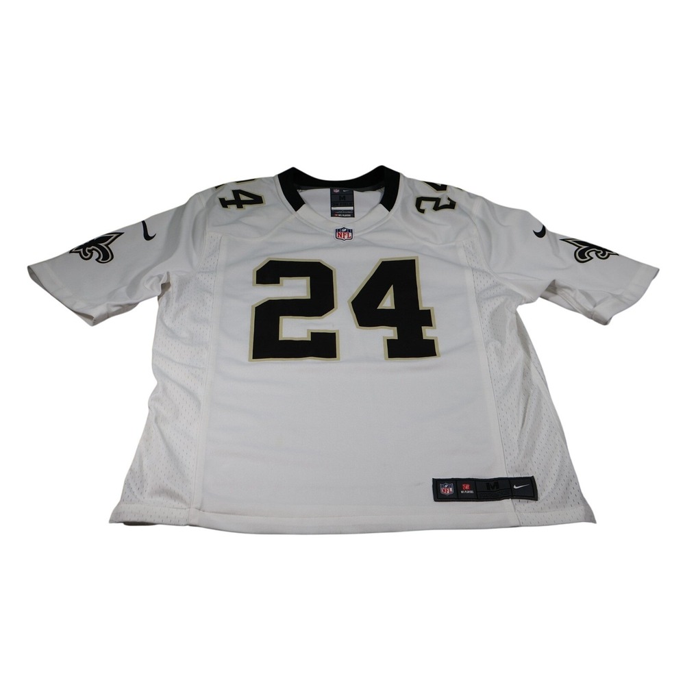 New Orleans Saints Jersey Mens M White NFL Football Lucatero 24 On Field Nike